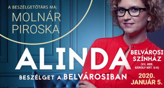 Alinda beszélget a Belvárosiban - Januári vendégünk Molnár Piroska